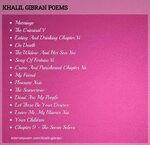 Khalil Gibran Life Poems